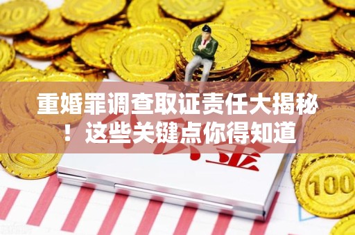 萍乡重婚罪调查取证责任大揭秘！这些关键点你得知道
