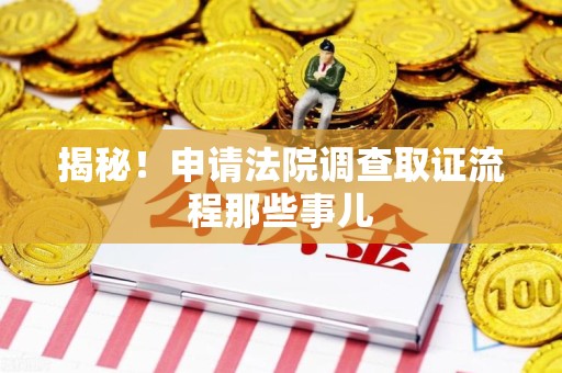 萍乡揭秘！申请法院调查取证流程那些事儿