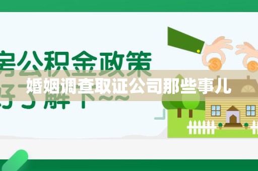 萍乡婚姻调查取证公司那些事儿