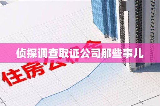 萍乡侦探调查取证公司那些事儿
