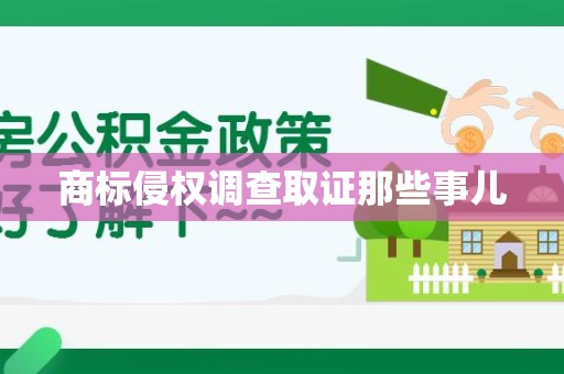 萍乡商标侵权调查取证那些事儿