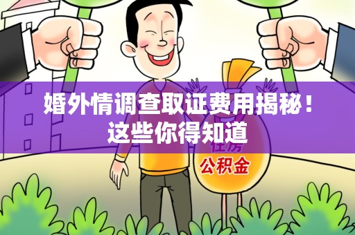 萍乡婚外情调查取证费用揭秘！这些你得知道