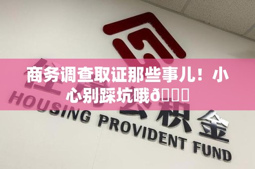 萍乡商务调查取证那些事儿！小心别踩坑哦😉