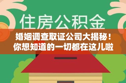 萍乡婚姻调查取证公司大揭秘！你想知道的一切都在这儿啦😉